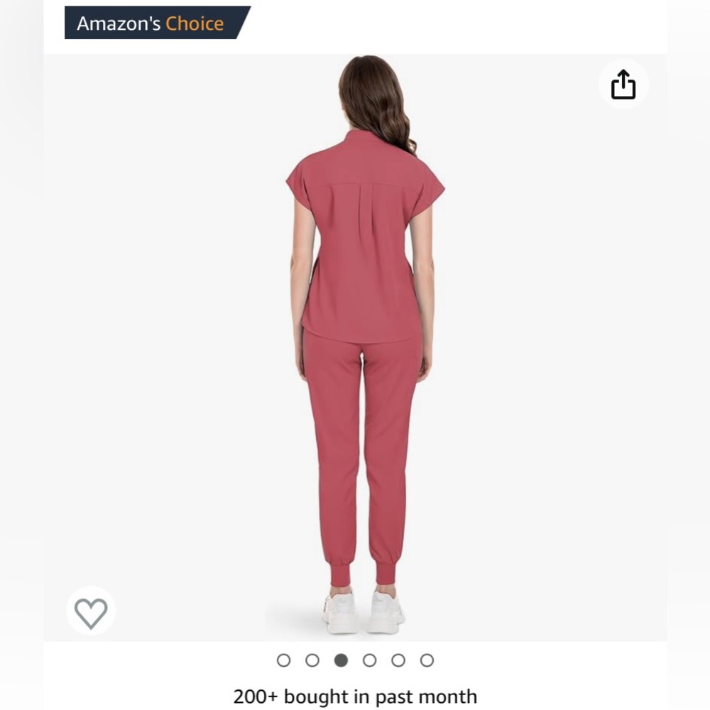 Pink Scrub Set- women’s medium - Picture 5 of 7